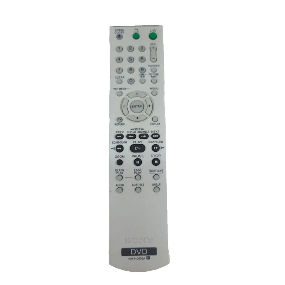 OEM Sony Remote Controller RMT-D176A DVD Remote Control Genuine. Tested. Works.